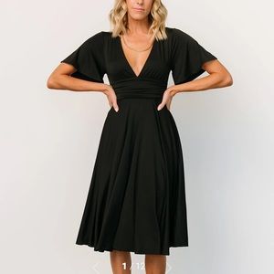 NWT Baltic Born Janette Midi Dress Black